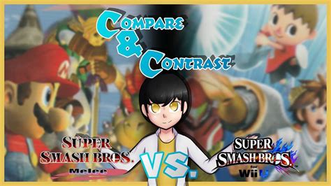 Super Smash Bros Melee Vs For Wii U Compare And Contrast Youtube