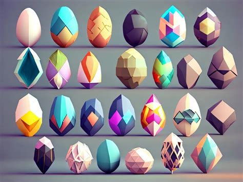 Premium Ai Image A Collection Of Easter Eggs With Different Colors