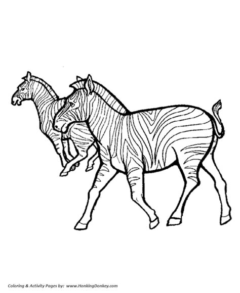 Wild Animal Coloring Pages African Zebras Coloring Page And Kids