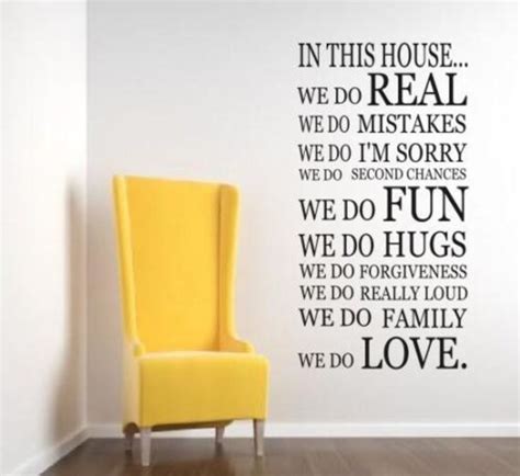 In This House We Do Decal Quote Wall Art Home Decor