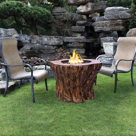 When building a table cut the posts (a) to length on a miter saw (see cutting list). Pioneer Sunbeam Concrete Propane Fire Pit Table | Outdoor ...