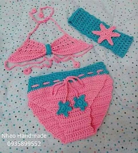 Traje De Baño Para Niña A Ganchillo Mayas Crochet Ganchillo Traje