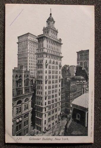 1897 Early Gillender Building Nyc Ny Postcard New York Ebay