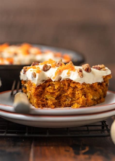 Skillet Carrot Cake Recipe With The Best Cream Cheese