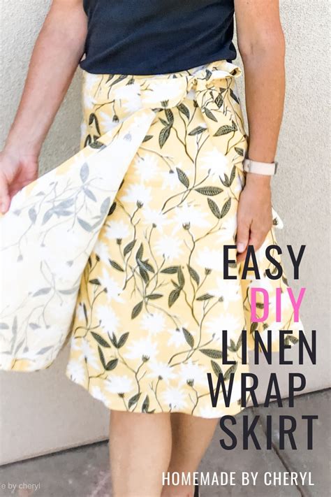 Easy Diy Linen Wrap Skirt Linen Wrap Skirt Wrap Skirt Pattern Wrap Skirt