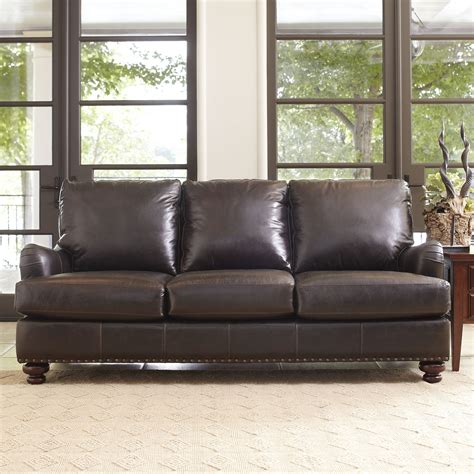 Birch Lane Montgomery Leather Sofa And Reviews Wayfair