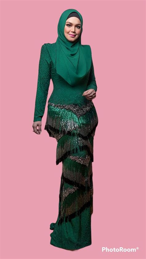 Siti Nurhaliza Fall Poncho Baju Kurung Moden Overdressed Health And Beauty Hijab High Neck