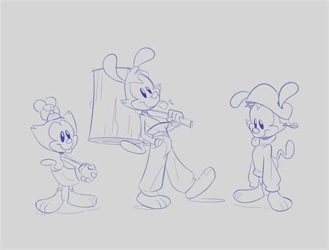 「some Old Animaniacs Sketches For Fanart 」dead 👻💜💖💙のイラスト