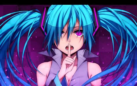 Blue Haired Anime Character Illustration Anime Anime Girls Twintails