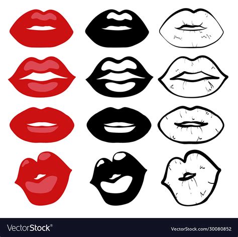 Woman Lips Silhouette