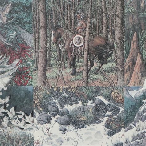 Bev Doolittle Offset Lithograph Sacred Circle 1991 Ebth