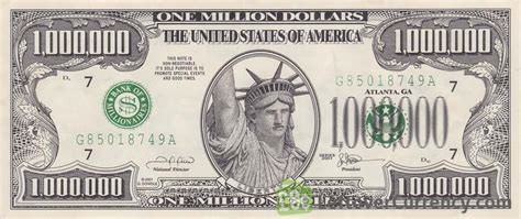 Money And Banking Gold Banknote 1 Million Dollar One Million Dollars Bill