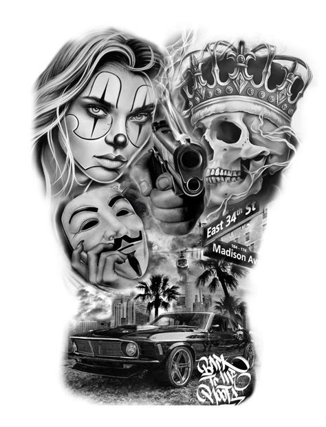Chicano Tattoos Gangsters Chicano Tattoos Sleeve Gangster Tattoos