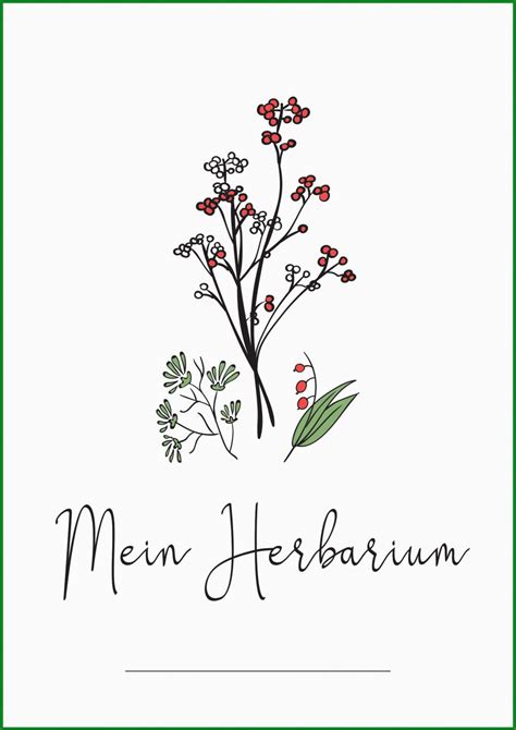 Beispiele kostenlos auf der bewerberbibel.de. Herbarium Deckblatt Zum Ausdrucken - Vorlagen Ideen