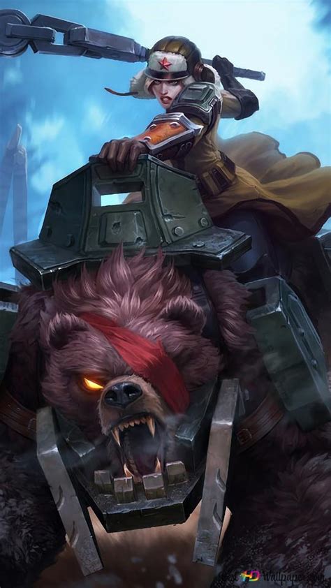 League Of Legends Lol Bear Cavalry Sejuani Splash Art 4k