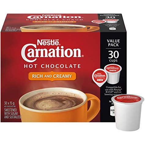 Carnation Hot Chocolate Rich And Creamy Keurig K Cup Compatible Pods