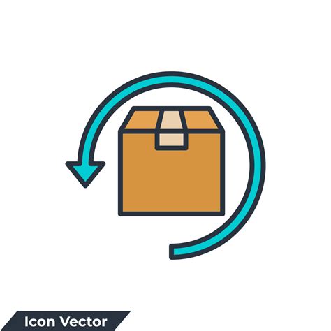Return Icon Logo Vector Illustration Order Delivery And Reverse