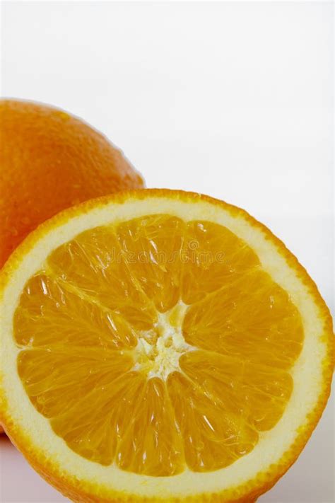 Orange Halves Fruit Close Up Stock Image Image Of Pods Purple