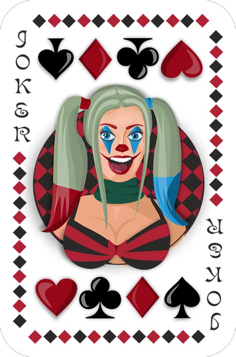 Download Card Joker Harley Quinn Royalty Free Stock Illustration Image