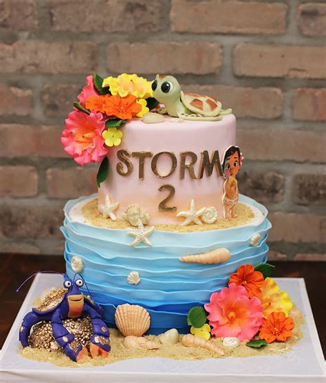 Moana Themed Birthday Cake
