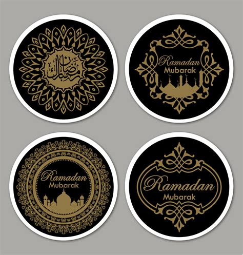 35 Ramadan Mubarak Glossy Stickers Labels Ebay