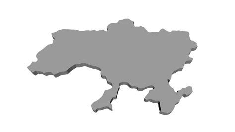 Map Of Ukraine 3d Printing Model Threeding