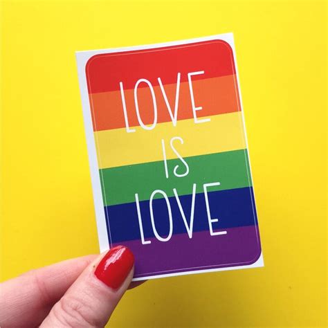 Love Is Love Gay Pride Sticker Etsy