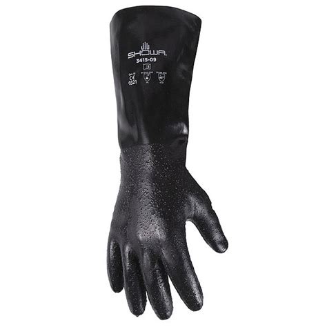 Showa 14 Chemical Resistant Gloves Neoprene L 1 Pr 3415 10 Zoro