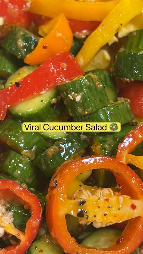Viral Cucumber Sweet Pepper Salad Artofit
