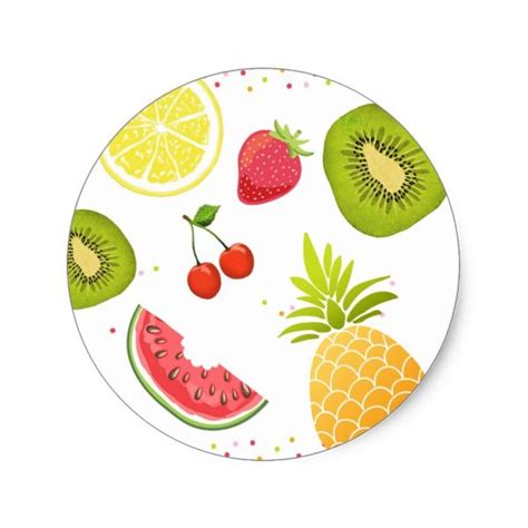 Two Tti Frutti Envelope Seal Sticker Tutti Fruity Paper