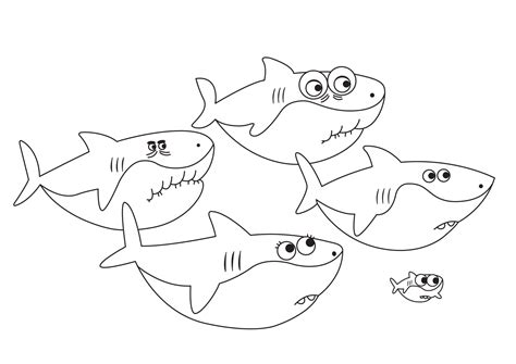 Dibujos De Tiburón Bebé Para Colorear Para Colorear Pintar E Imprimir