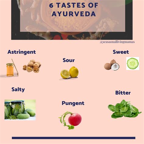 6 tastes of ayurveda ⋆ andrea claassen ayurveda tasting health diet