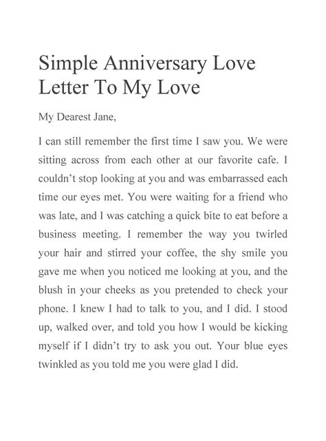Happy One Year Anniversary Letter To Boyfriend