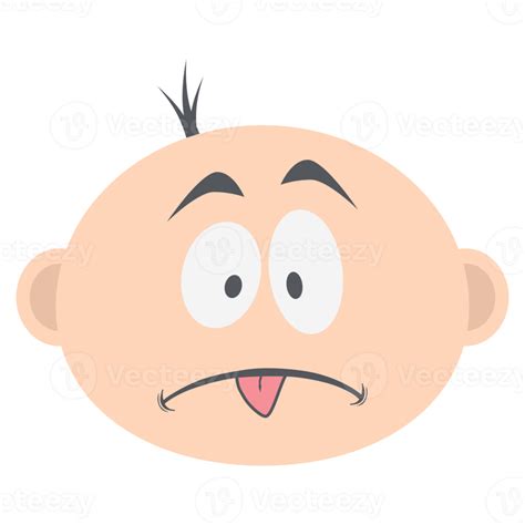 Baby Boy Head Emoticon Face Expression Collection 12419935 Png