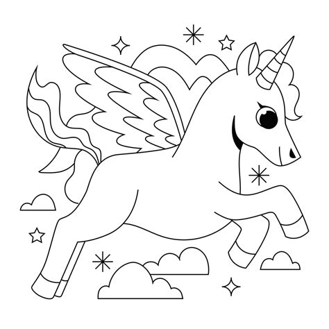 Pegasus Coloring Pages Printable Kids Drawing Hub