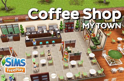 The Sims Freeplay Coffee Shop Original Design Youtube Sims