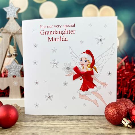 Handmade Christmas Card Fairy Handmade Cards Pink And Posh