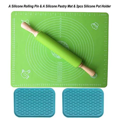 Rolling Pin Usparkle Nonstick Silicone Rolling Pin 169 Thick
