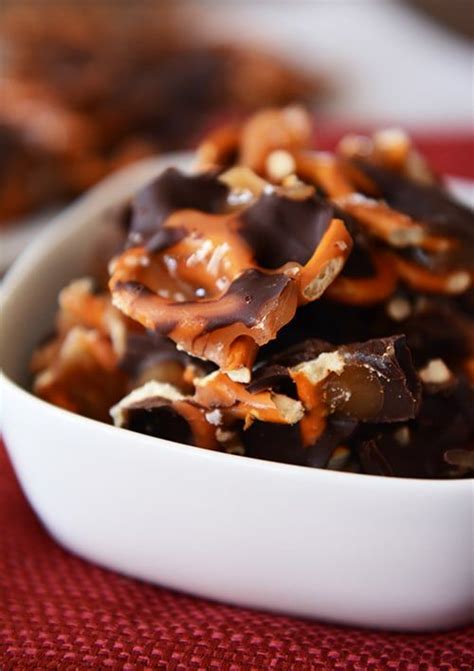 Dark Chocolate Sea Salt Caramel Pretzel Bark Recipe With Images