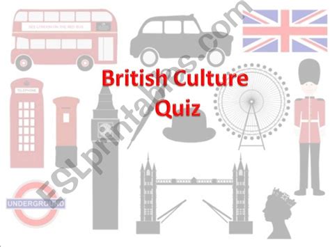 Esl English Powerpoints British Culture Quiz