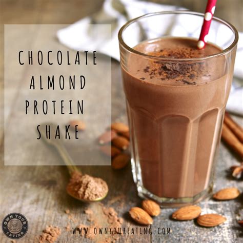 Chocolate Almond Butter Protein Shake [recipe] Own Your Eating With Jason And Roz