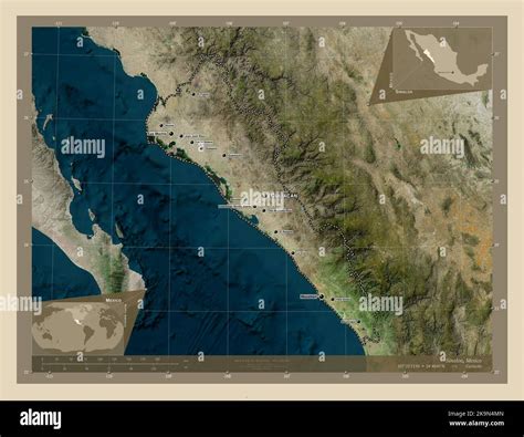 Sinaloa State Of Mexico High Resolution Satellite Map Locations And