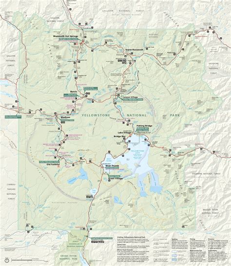 Yellowstone National Park Map The Best Maps Of Yellowstone