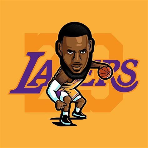 Nba Cartoons Posted By Sarah Peltier Lebron James Cartoon Hd Phone