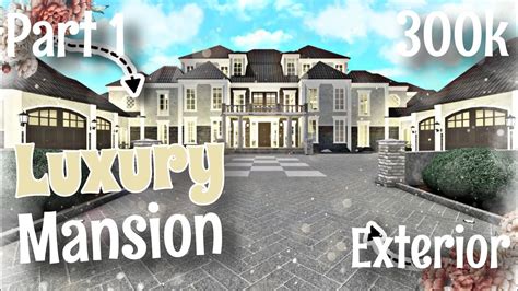 Bloxburg Luxury Mansion Speedbuild Exterior Only Part 12