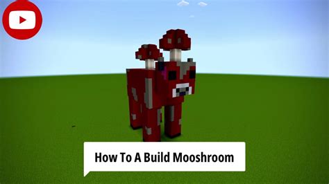 How To Build A Mooshroom In Minecraft Tutorial Youtube