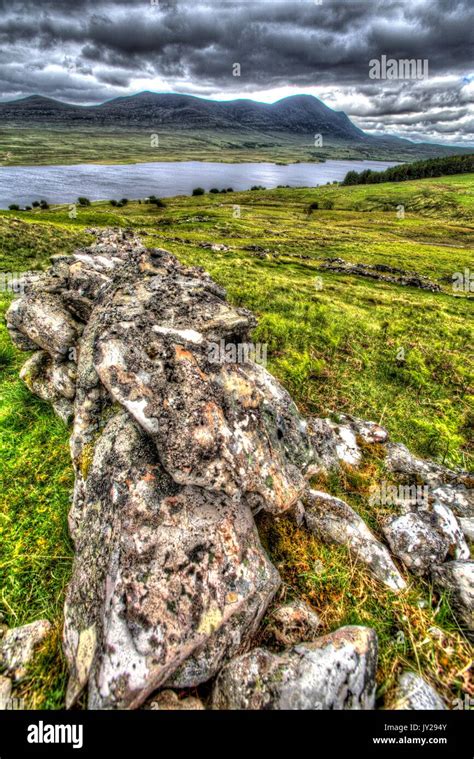 Area Of Altnaharra Scotland The Ruined Remains Of The Highland