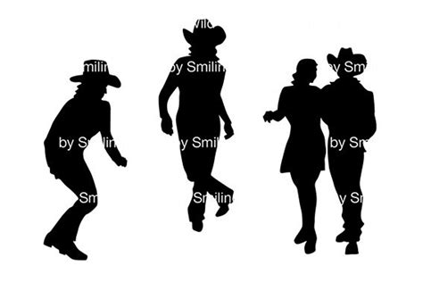 Western Dances Svg Line Dances Svg Cowboy Dance Svg Clipart Etsy