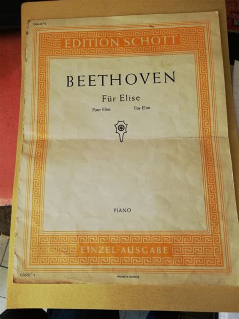 Partitura Beethoven Za Elizu