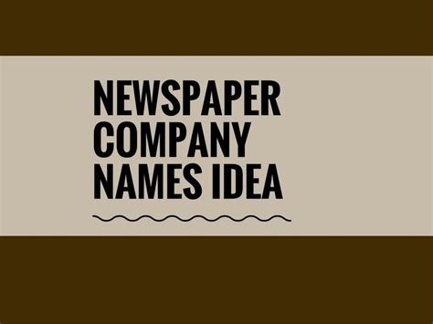 361 Best Newspaper Name Ideas Ever Newspaper Names Catchy Names Names